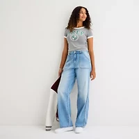 Arizona Womens Juniors Highest Rise Straight Leg Jean