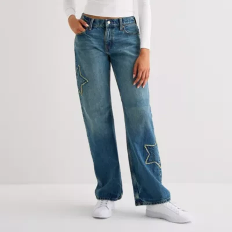 Arizona - Juniors Womens Low Rise Straight Leg Jean