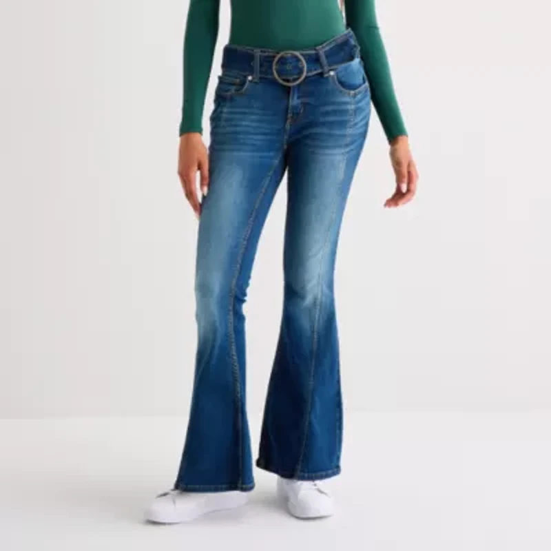 Arizona - Juniors Womens Low Rise Flare Leg Jean