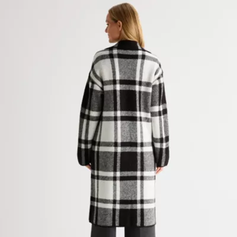 Liz Claiborne Coatigan Womens Midweight Topcoat Coat