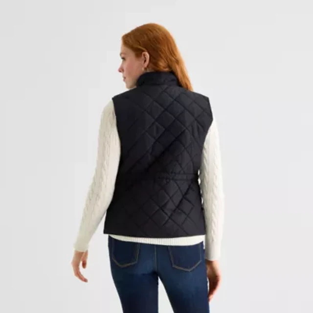 John's Bay Womens Midweight Quilted Vest Brazos Mall