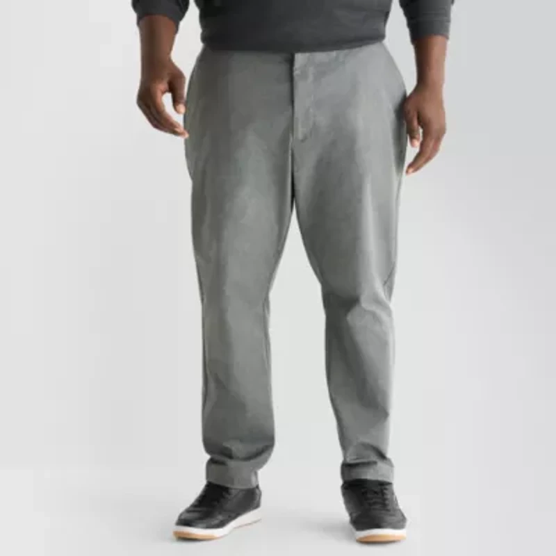 Shaquille O'Neal XLG Mens Slim Fit Big and Tall Flat Front Pant