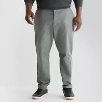 Shaquille O'Neal XLG Mens Tapered Slim Fit Big and Tall Flat Front Pant