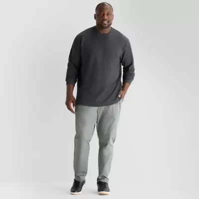Shaquille O'Neal XLG Mens Tapered Slim Fit Big and Tall Flat Front Pant