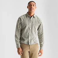 Arizona Mens Long Sleeve Classic Fit Flannel Shirt