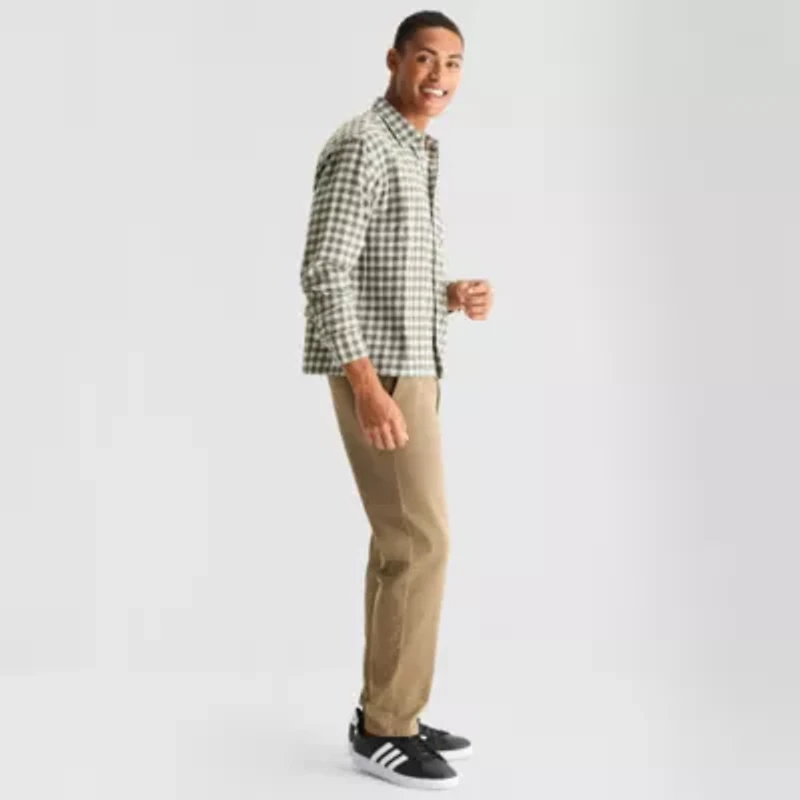 Arizona Mens Long Sleeve Classic Fit Flannel Shirt