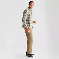 Arizona Mens Long Sleeve Classic Fit Flannel Shirt