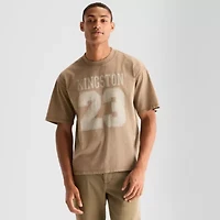 Arizona Mens Crew Neck Short Sleeve Relaxed Fit Graphic T-Shirt