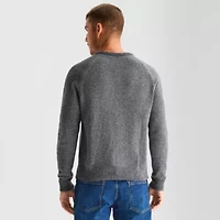 mutual weave Mens Crew Neck Long Sleeve Pullover Sweater