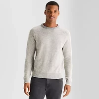 mutual weave Mens Crew Neck Long Sleeve Pullover Sweater