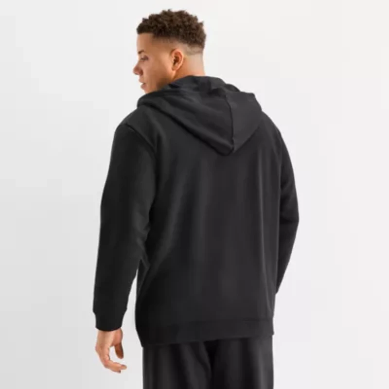 Xersion Quick Dr Cotton Fleece Mens Long Sleeve Zipper Active Big and Tall Hoodie