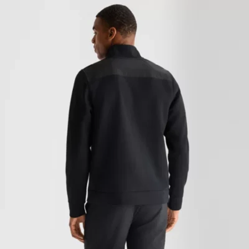 Stylus Mens High Neck Long Sleeve Quarter-Zip Pullover