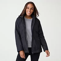Free Country Womens Hooded Wind Resistant Water Lightweight Windbreaker