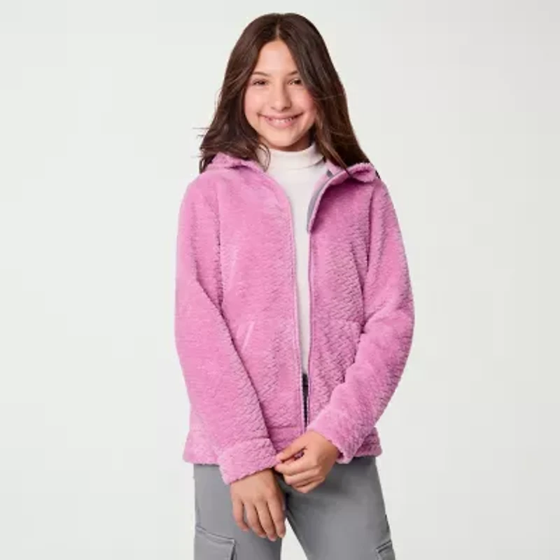Free Country Little & Big Kid Girls Faux Fur Lightweight Jacket