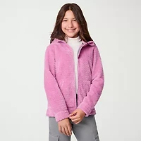 Free Country Little & Big Kid Girls Faux Fur Lightweight Jacket