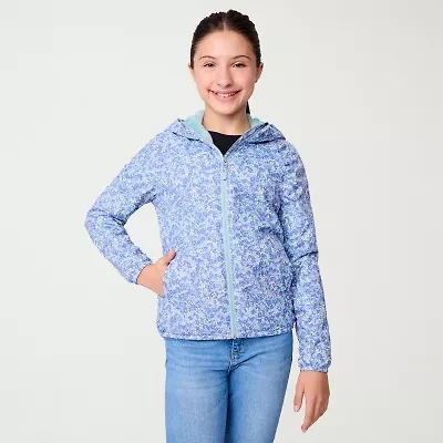 Free Country Little & Big Kid Girls Water Resistant Lightweight Windbreaker