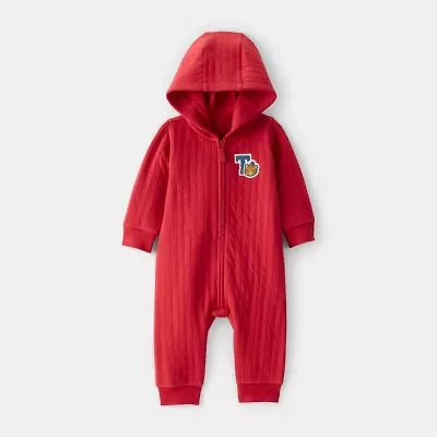 Carter's Baby Boys Hooded Long Sleeve Jumpsuit