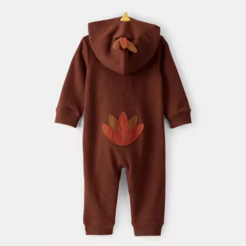 Carter's Thanksgiving Baby Unisex Hooded Long Sleeve Jumpsuit