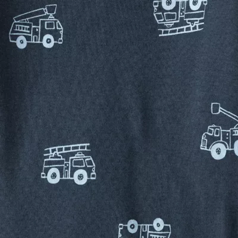 Carter's Baby Boys Round Neck Long Sleeve Rib 4-pc. Bodysuit