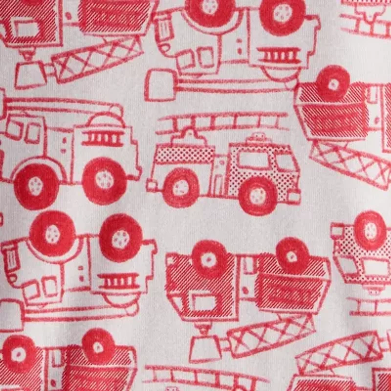 Carter's Baby Boys Rib Round Neck Long Sleeve 4-pc. Pajama Sets