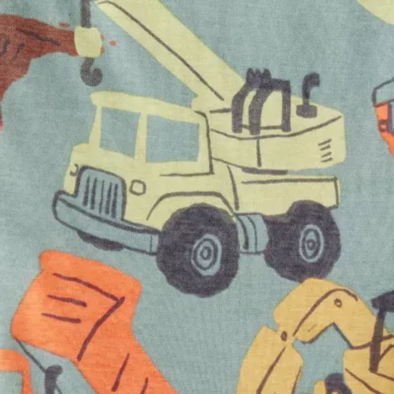 Carter's Baby Boys Rib Round Neck Long Sleeve 4-pc. Pajama Sets