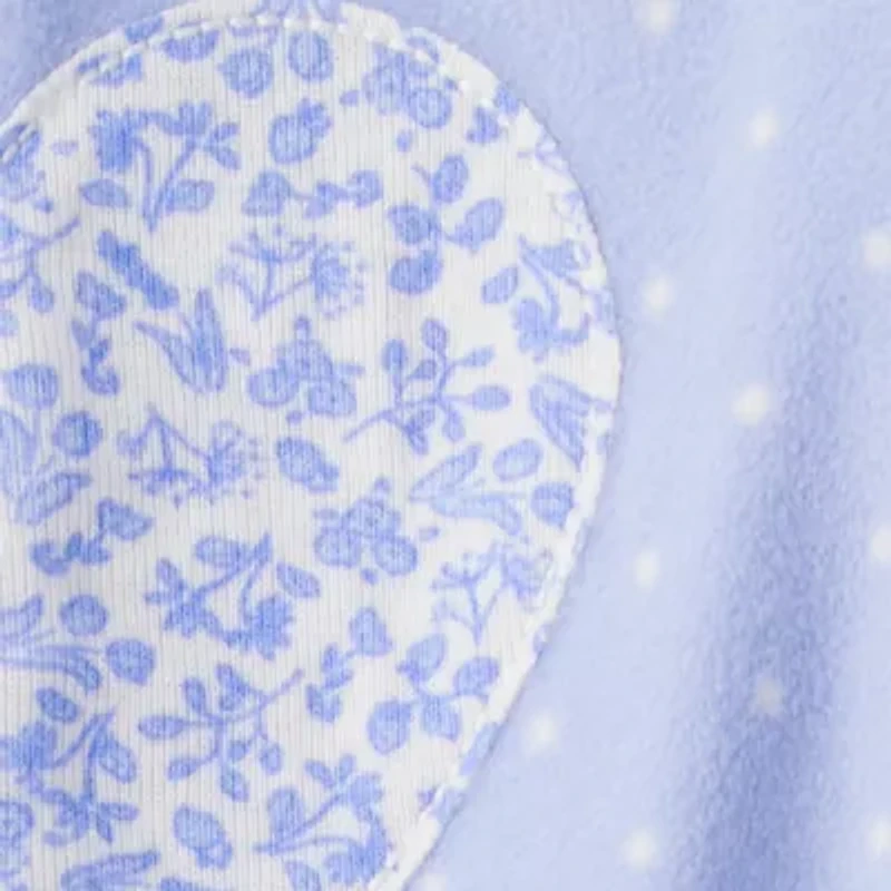 Carter's Baby Girls Fleece Round Neck Long Sleeve Footed Pajamas