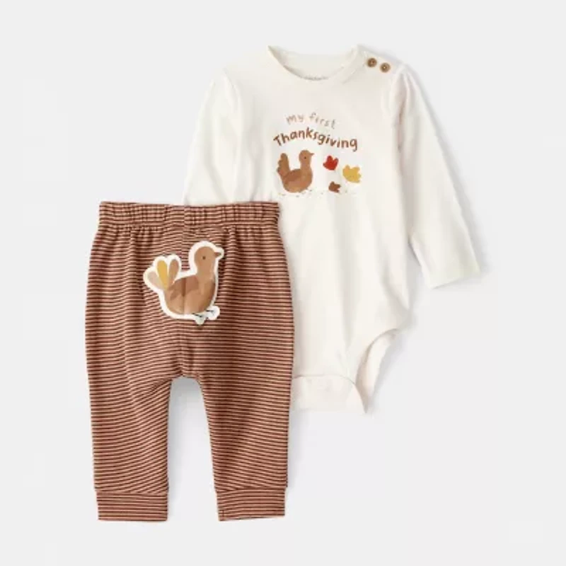Carter's My First Thanksgiving Baby Unisex 2-pc. Pant Set