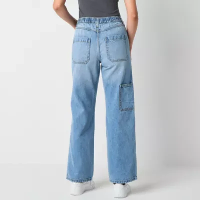 Arizona Womens Juniors Highest Rise Straight Leg Jean