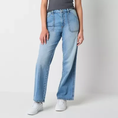 Arizona Womens Juniors Highest Rise Straight Leg Jean