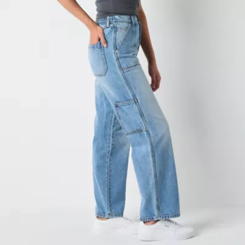 Arizona Womens Juniors Highest Rise Straight Leg Jean