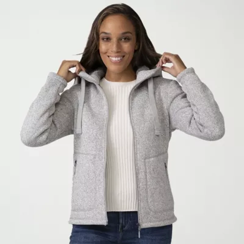 Free Country Womens Fleece Hooded Lightweight Jacket