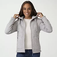 Free Country Womens Fleece Hooded Lightweight Jacket