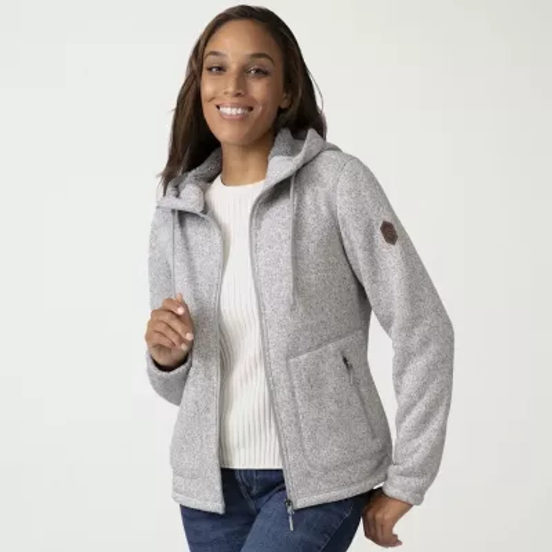Free Country Womens Fleece Hooded Lightweight Jacket