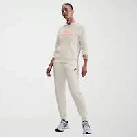 Nike Club Womens Cuffed Mid Rise Fleece Jogger