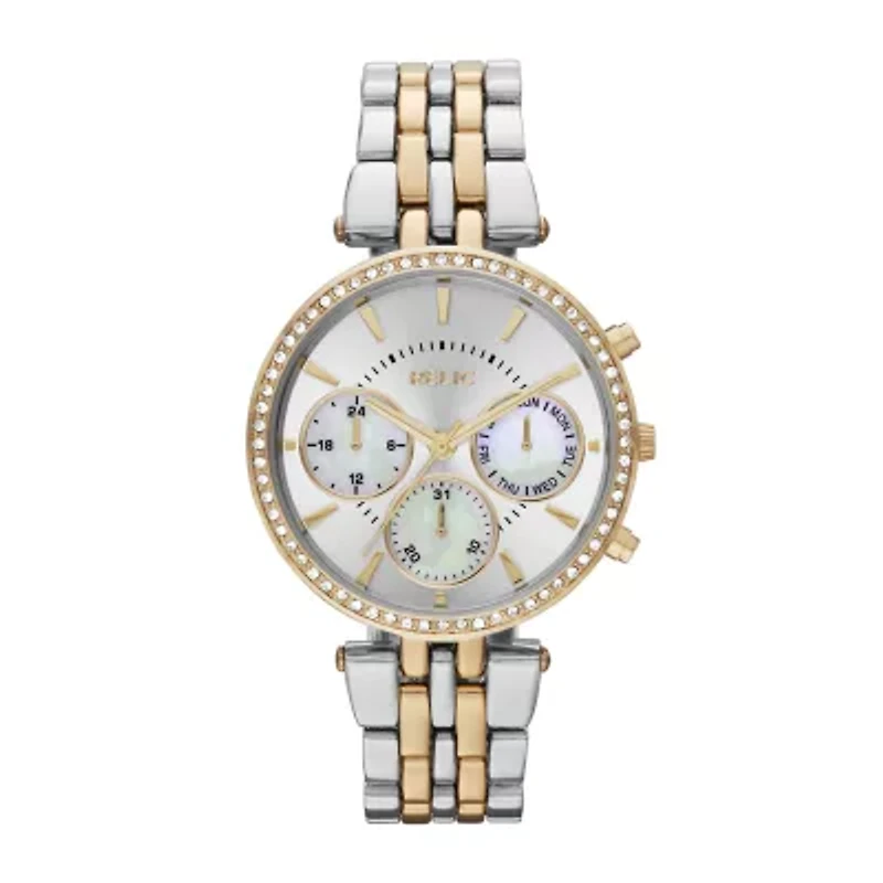 Relic® Ella Womens Two-Tone & Crystal-Accent Watch ZR15738