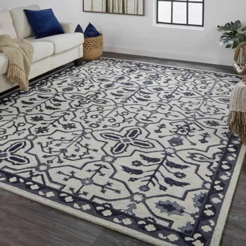 Weave And Wander Faris Floral Hand Tufted Indoor Rectangle Accent Rugs