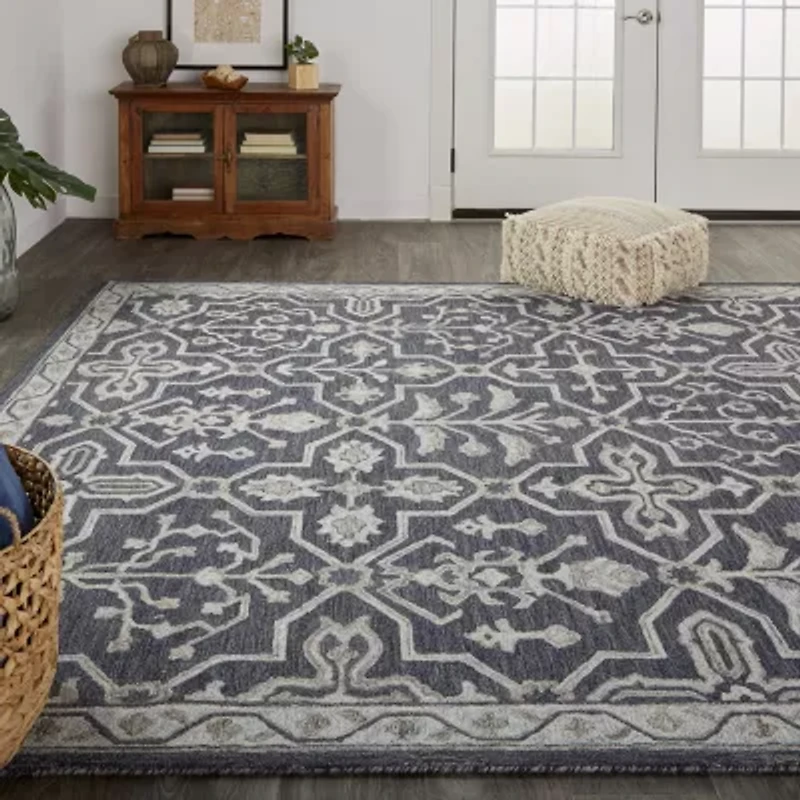 Weave And Wander Faris Floral Hand Tufted Indoor Rectangle Area Rugs