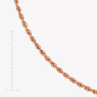 Unisex Adult 10K Gold 22 Inch Rope Chain Necklace