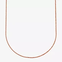 Unisex Adult 10K Gold 22 Inch Rope Chain Necklace