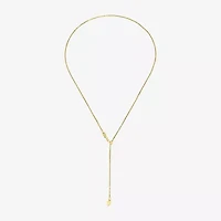 Adjustable Womens 14K Gold 20 Inch Box Chain Necklace