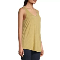 a.n.a Womens Scoop Neck Sleeveless Tank Top