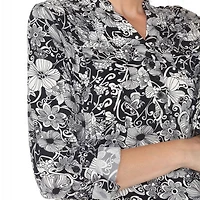 White Mark Womens Long Sleeve Tunic Top