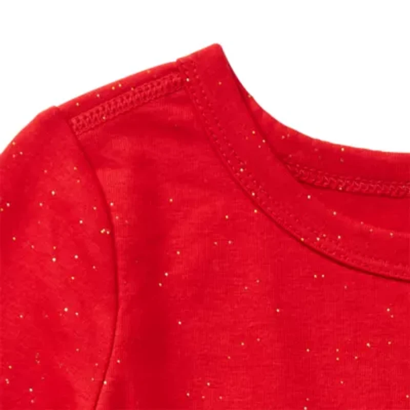 Okie Dokie Toddler Girls Long Sleeve Bodysuit