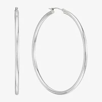 Womens 10K Gold 60mm Hoop Earrings