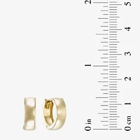 14K Gold 12.5mm Hinged Hoop Earrings