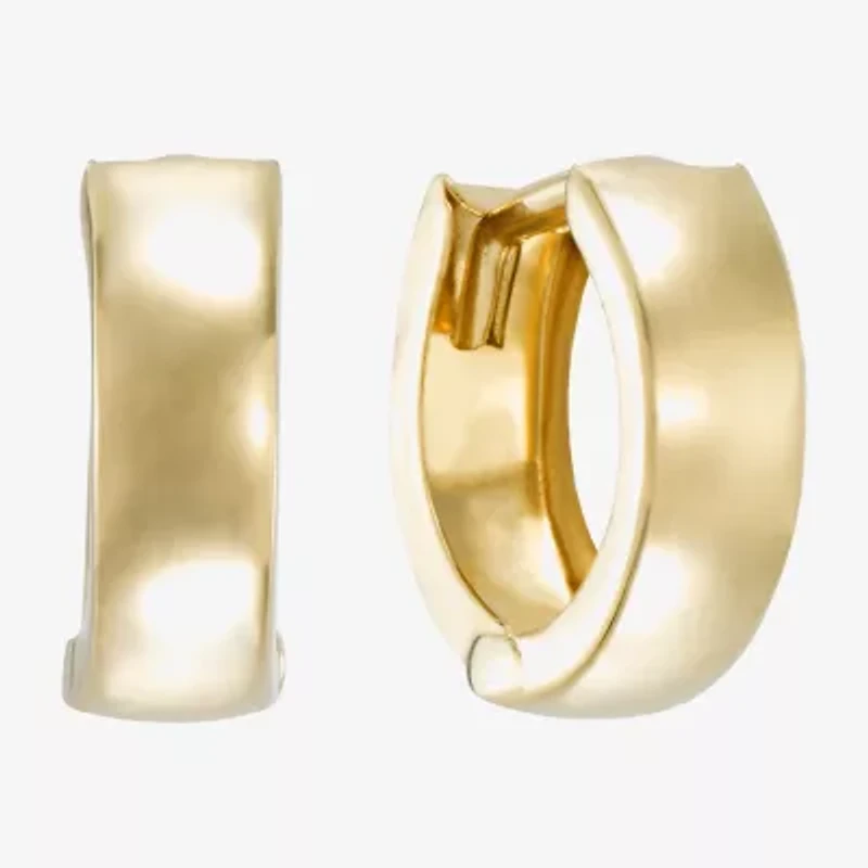 14K Gold 12.5mm Hinged Hoop Earrings
