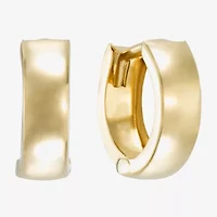 14K Gold 12.5mm Hinged Hoop Earrings