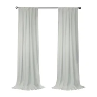 Sierra Rod Pocket Back Tab Light-Filtering Single Curtain Panel