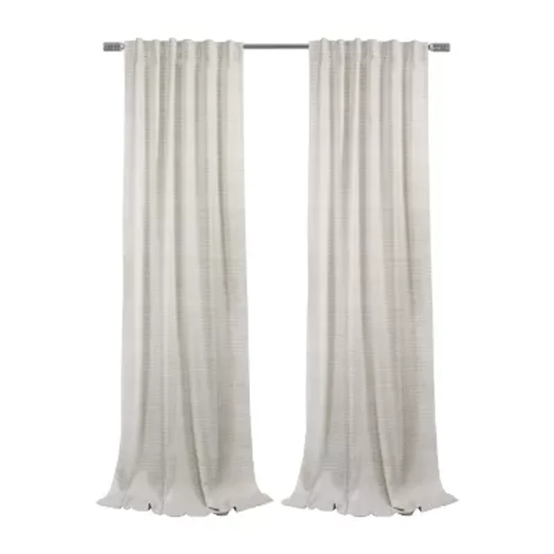 Austin Rod Pocket Back Tab Light-Filtering Single Curtain Panel