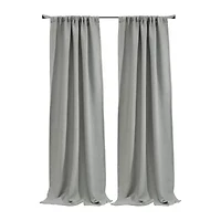 Birmingham Rod Pocket Back Tab Energy Saving Blackout Single Curtain Panel
